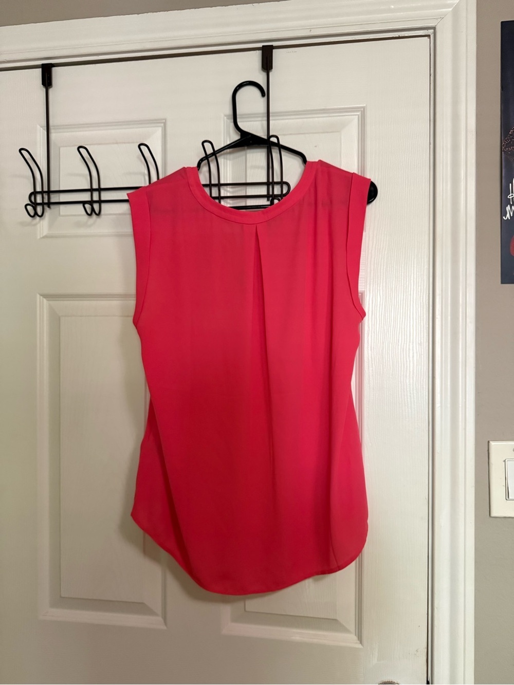 NWT J Crew Sleeveless Blouse Top - Coral Pink - Picture 4 of 6